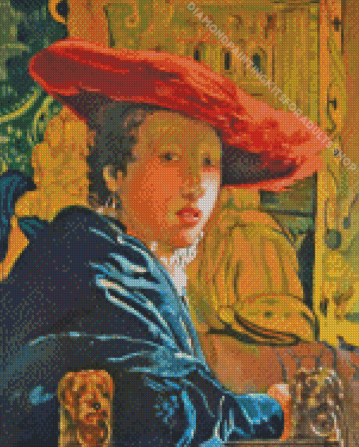 The Girl With The Red Hat Diamond Painting