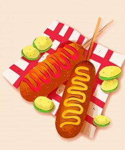 The Corn Dog Diamond Painting