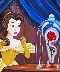 The Rose From Beauty And The Beast Diamond Painting