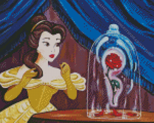 The Rose From Beauty And The Beast Diamond Painting