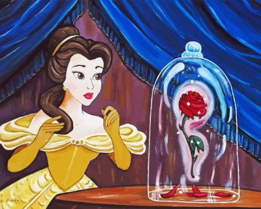 The Rose From Beauty And The Beast Diamond Painting