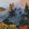 Tianzi Mountain In Autumn Diamond Painting