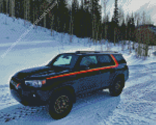 Toyota 4Runner in Snow Diamond Painting