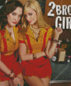 Two Broke Girls Diamond Painting