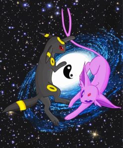 Umbreon And Espeon Diamond Painting