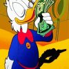 Uncle Scrooge McDuck With Dollar Diamond Painting