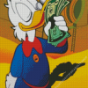 Uncle Scrooge McDuck With Dollar Diamond Painting