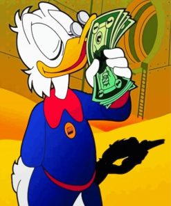 Uncle Scrooge McDuck With Dollar Diamond Painting