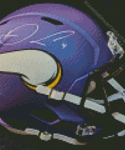 Vikings Football Team Helmet Diamond Painting