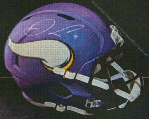 Vikings Football Team Helmet Diamond Painting