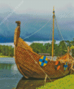 Vikings Longboat Diamond Painting