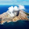 Volcano In Middle Of Ocean Diamond Painting