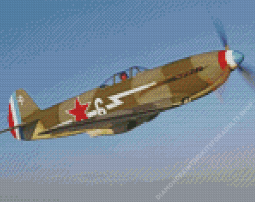 WWII Fighter Plane Diamond Painting