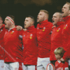 Welsh Rugby Team Players Diamond Painting