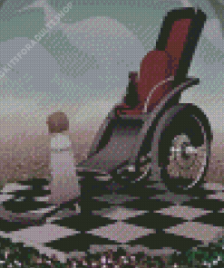 Wheel Chair Diamond Painting