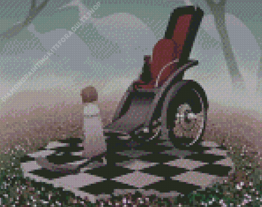 Wheel Chair Diamond Painting