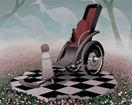 Wheel Chair Diamond Painting