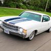 White 1971 Chevelle Diamond Painting