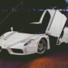 White 2003 Ferrari Diamond Painting