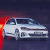 White Mk7 Golf Car Diamond Painting