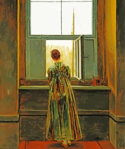 Woman At A Window By Caspar Friedrich Diamond Painting