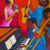 Woman Singing Jazz Diamond Painting