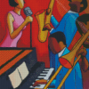 Woman Singing Jazz Diamond Painting