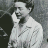 Writer Simone De Beauvoir Diamond Painting