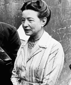 Writer Simone De Beauvoir Diamond Painting