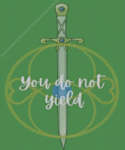 You Do Not Yield Quote Diamond Painting