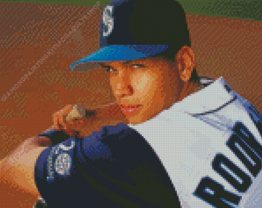 Young Alex Rodriguez Diamond Painting