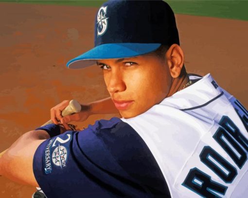 Young Alex Rodriguez Diamond Painting