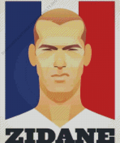 Zinedine Zidane Poster Diamond Painting