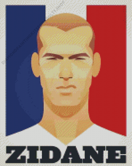 Zinedine Zidane Poster Diamond Painting