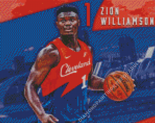 Zion Williamson Poster Diamond Painting