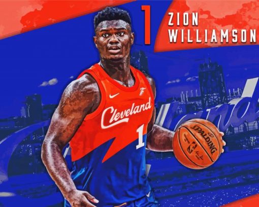 Zion Williamson Poster Diamond Painting