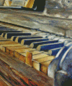 Abstract Vintage Piano Diamond Painting