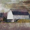 Abstract White Rustic Barn Diamond Painting