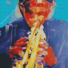 Abstract Horn Player Diamond Painting