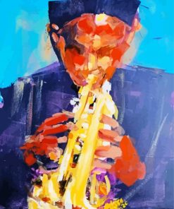 Abstract Horn Player Diamond Painting