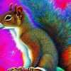 Abstract Squirrel Rainbow Diamond Painting