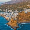 Aerial View Of Mandraki In Nisyros Diamond Painting