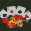 Aesthetic Casino Cards Illustration Diamond Painting