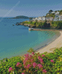 Aesthetic East Looe Beach Looe Cornwall Diamond Painting