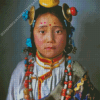 Aesthetic Tibet Girl Diamond Painting