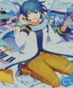 Aesthetic Kaito Vocaloid Diamond Painting