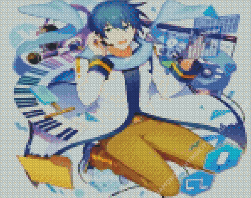 Aesthetic Kaito Vocaloid Diamond Painting