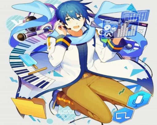 Aesthetic Kaito Vocaloid Diamond Painting