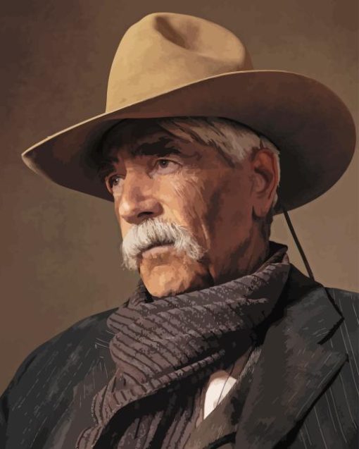 Aesthetic Sam Elliott Diamond Painting