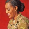 African Woman Military Diamond Painting